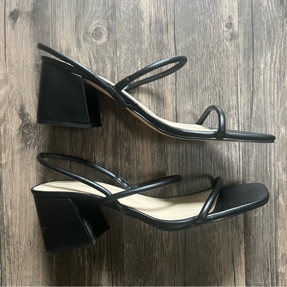 Marc Fisher Strappy Square Toe Slingback Sandals - Picture 3 of 4